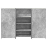 Reception Desk Concrete Grey 155x50x103.5 cm Engineered Wood 3324199