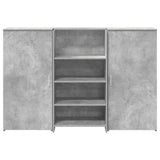 Reception Desk Concrete Grey 155x50x103.5 cm Engineered Wood 3324199