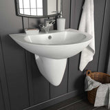 Basin White 52 x 45 x 49 cm Glazed Ceramic 143007
