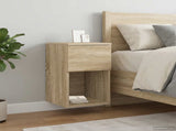 Bed Cabinet 2 pcs Sonoma Oak 29 x 31.5 x 49 cm Engineered Wood 8001102