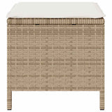 Garden Dining Set Beige Poly Rattan 42007913