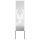 Garden Privacy Screen Silver 32 x 140 cm Stainless steel 876263