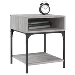 ZNTS Bedside Tables 2 pcs Grey Sonoma 40x41x50 cm Engineered Wood 825880