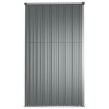 Garden Tool Shed Grey 161x89x161 cm Galvanised Steel 316210