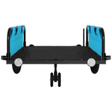 Bike Trailer Blue and Black Oxford Fabric and Iron 94198
