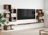Wall-Mounted TV Shelf Old Wood 200 x 15 x 94 cm Engineered Wood 8012306