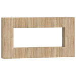 ZNTS 8 Piece TV Cabinet Set Sonoma Oak Engineered Wood 3114288