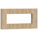 ZNTS 8 Piece TV Cabinet Set Sonoma Oak Engineered Wood 3114288