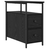 Bedside Cabinet 2 pcs Black oak 30 x 60 x 60 cm Engineered wood 871276
