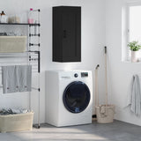 Wall Mounted Cabinet Black 34.5x34x90 cm Engineered Wood 830501