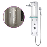 Shower Panel Unit 25x43x110 cm Silver 151421