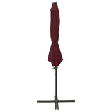 Cantilever Garden Parasol Bordeaux red 312342
