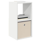 Bedside Table 2 pcs White 35 x 32 x 68.5 cm Engineered Wood 8000629