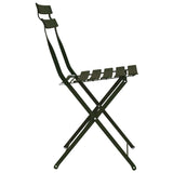 Garden Folding Chair Folding 2 pcs Green 42 x 46 x 82cm Metal 42002955