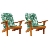 Chair Cushions Leaf 2 pcs Leaf Pattern 58 x 77 x 4.5 cm 361842