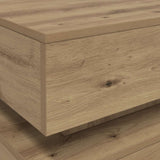 Coffee Table with LED Lights Artisian Oak 90x50x40 cm 857719
