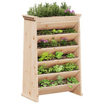 ZNTS Herb Planter 6-Tier 69x40x101.5 cm Solid Wood Pine 855053