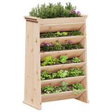 ZNTS Herb Planter 6-Tier 69x40x101.5 cm Solid Wood Pine 855053