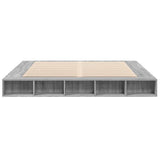 Bed Frame without Mattress Grey Sonoma 200x200 cm 3280452