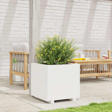 Garden Planter White 50x50x49.5 cm Solid Wood Pine 847354