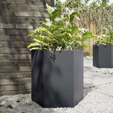 Garden Planter Anthracite Hexagon 46x40x45 cm Steel 851112