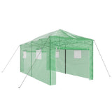 Greenhouse with Pop-up Frame Green 290 x 580 x 315 cm Iron 42006645