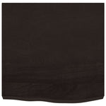 Bathroom Countertop Dark Brown 60x60x cm Treated Solid Wood 3156208