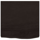 Bathroom Countertop Dark Brown 60x60x cm Treated Solid Wood 3156208