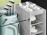 Golf Cabinet with Wheel Plain Concrete Grey 120 x 45 x 98 cm 899474