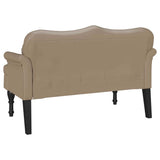 Chesterfield Bench Cappuccino 120.5 x 65 x 75 cm Faux Leather 42019283