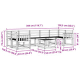 Outdoor Sofa Set 8 pcs Natural Solid Acacia Wood 3366142