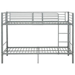 ZNTS Bunk Bed without Mattress Grey Metal 90x200 cm 287911