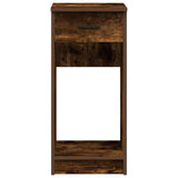Computer Tower Stand with Drawer Smoked Oak 35x45x77 cm 858744