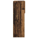 Wall-mounted TV Cabinet with LED Old Wood 40.5 x 30 x 90 cm 882954