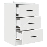 Bedside Cabinet with Drawer High gloss white 38 x 38 x 66 cm 883378