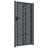 Garden Gate Anthracite 100x175 cm Steel Square Design 153194