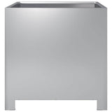 Garden Planter 40x40x40 cm Galvanised Steel 851209