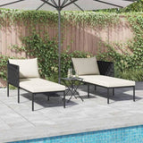 Sunbed Anthracite 153 x 115 x 69.5 cm Powder-Coated Steel 42004136