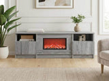 Electric Fireplace Grey Sonoma 98 x 28.5 x 40.5 cm 8021196