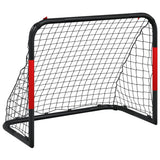 Soccer Goal with Net Red and Black 90x48x71 cm Steel 4007967
