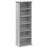 CD Cabinet 2 pcs Grey Sonoma 32 x 17 x 92 cm Engineered Wood 8012757