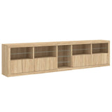 Sideboard with LED Lights Sonoma Oak 283x37x67 cm 3209025