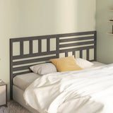 Bed Headboard Grey Solid pine wood Large Appealing Design 814166