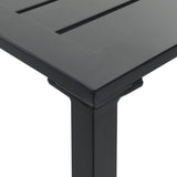 ZNTS Bar Table Black 100x50x110 cm Powder-coated Steel 4009268