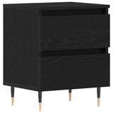 Bedside Cabinet Black Oak 40 x 35 x 50 cm Engineered Wood 863466