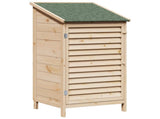 Garden Shed with Roof Natural 59 x 56 x 113.5 cm Solid Fir Wood 42033452