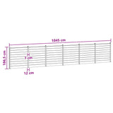 Fence Set 6 pcs 1045 x 186 cm WPC and Aluminium Brown 3429380
