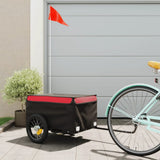 Bike Trailer Black and Red 30 kg Iron 94076