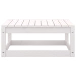 ZNTS 2 Piece Garden Lounge Set White Solid Pinewood 805696