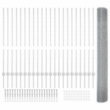 Fence and Post Silver 1.2 x 50 m Steel 3336401